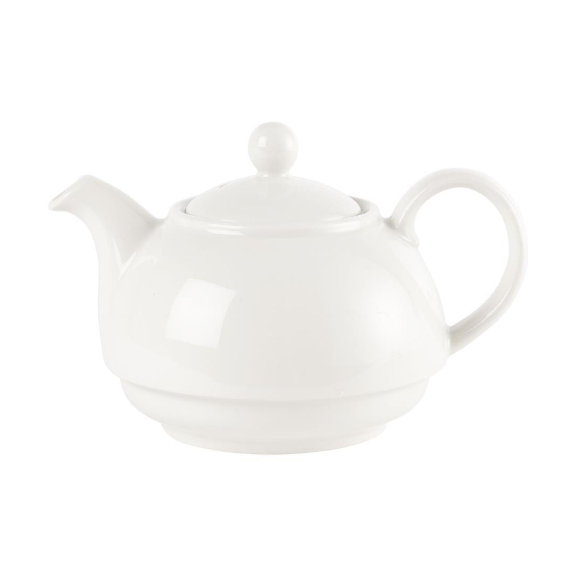 Picture of Churchill Plain Whiteware Teapots 370ml (4 pack)