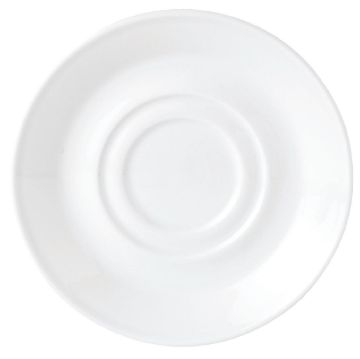 Picture of Steelite Simplicity White Low Cup Saucers 145mm (36 Pack)