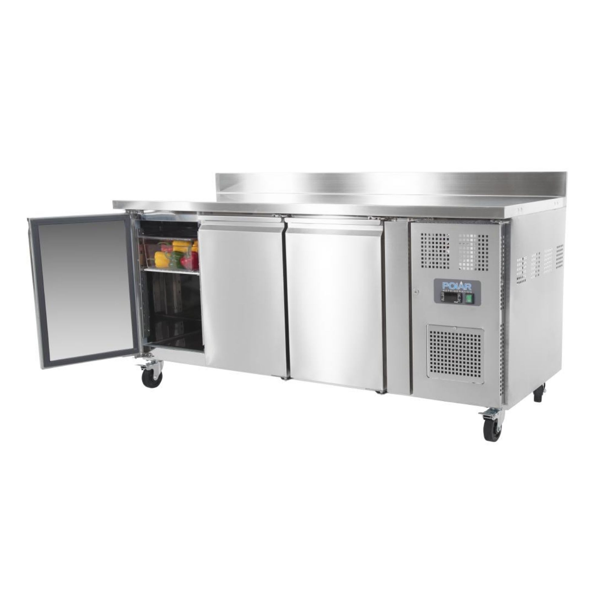 Picture of Polar U-Series Triple Door Counter Fridge with Upstand 417Ltr