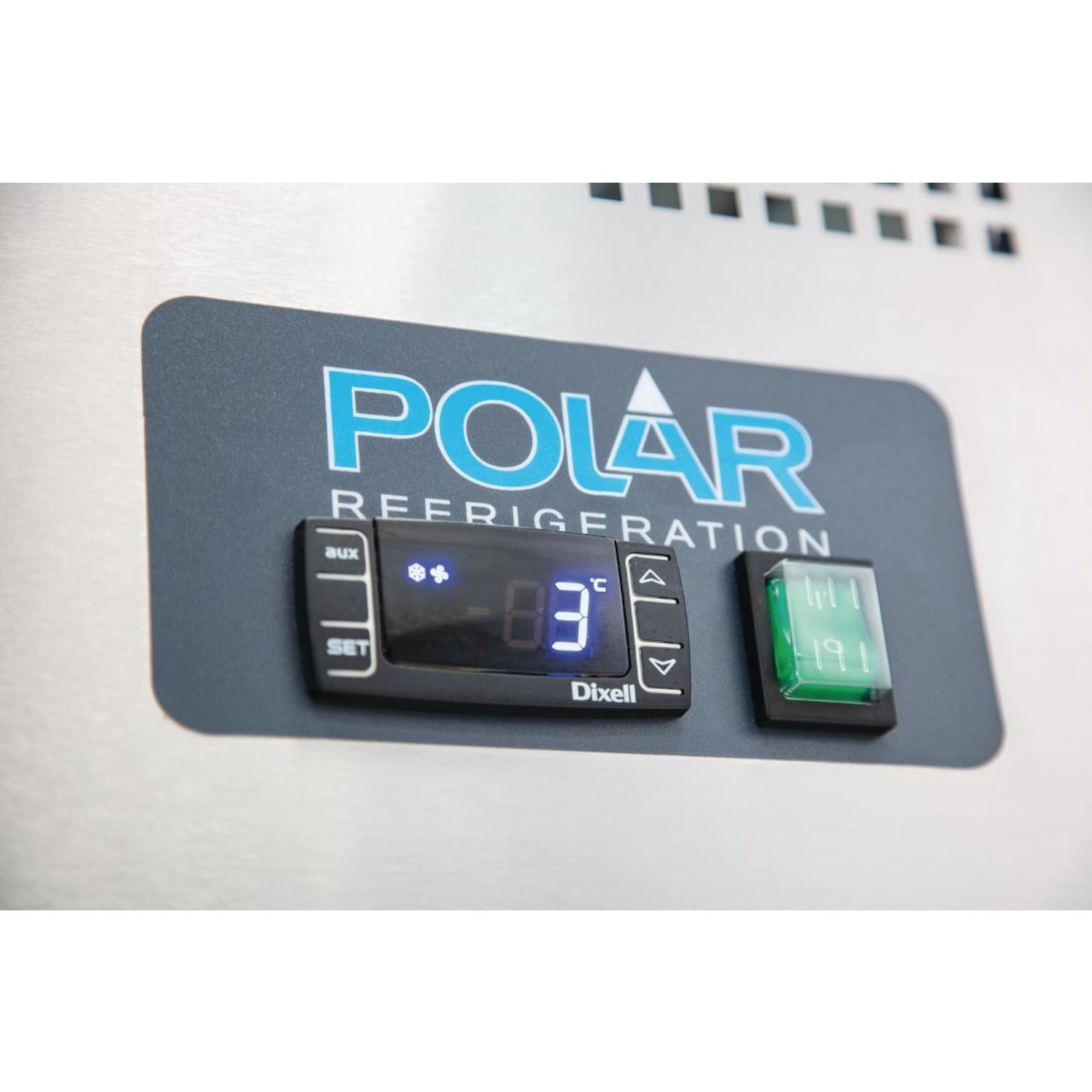 Picture of Polar U-Series Triple Door Counter Fridge with Upstand 417Ltr