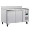 Picture of Polar U-Series Double Door Counter Fridge with Upstand 282Ltr