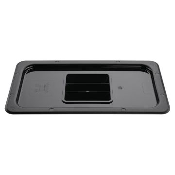 Picture of Vogue Polycarbonate 1/3 Gastronorm Lid Black