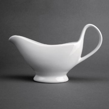 Picture of Olympia Whiteware Gravy Boats 340ml 12oz (6 pack)