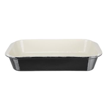 Picture of Vogue Black Cast Iron Roasting Dish Large
