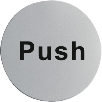 Picture of Stainless Steel Door Sign - Push