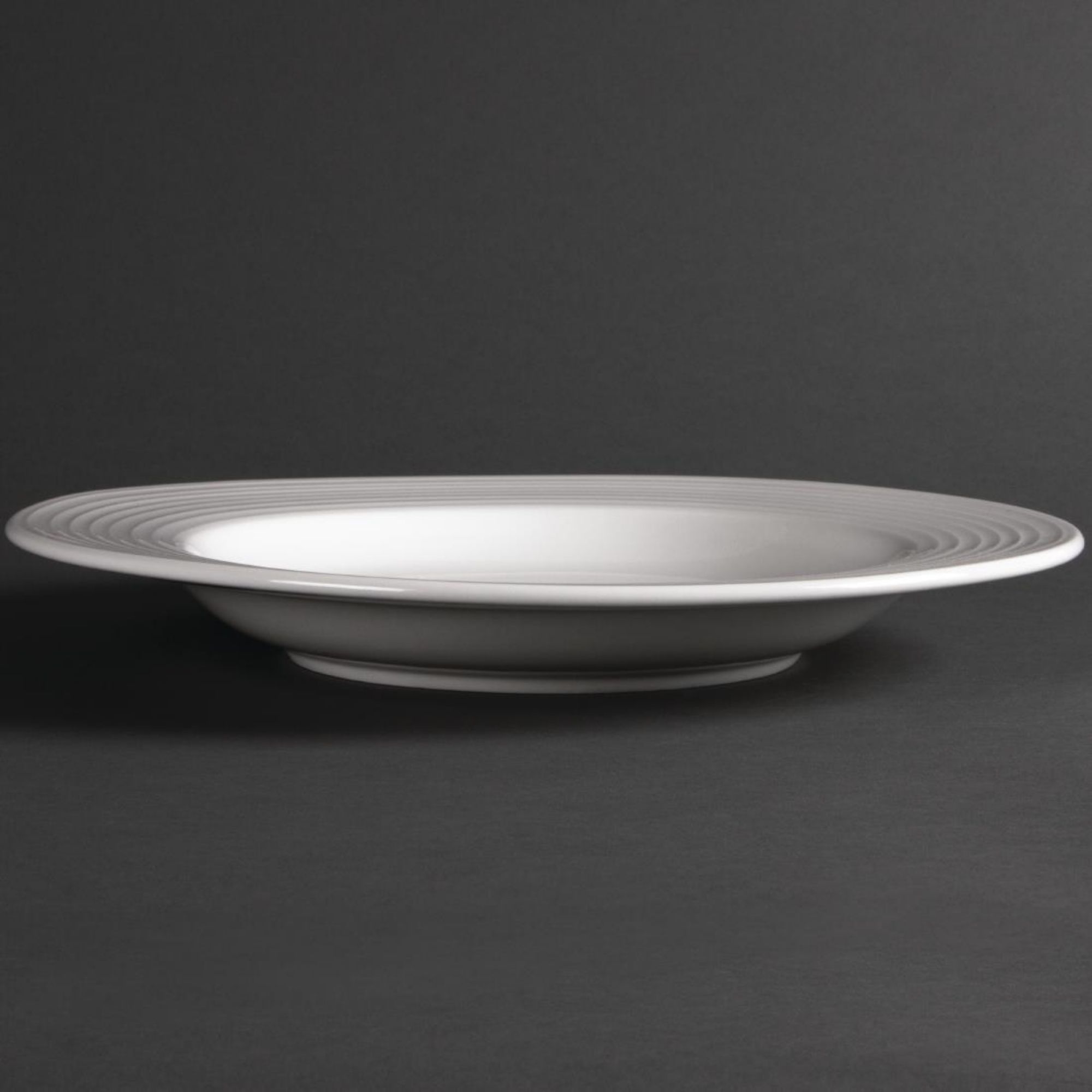 Picture of Olympia Linear Pasta Plates White 310mm (6 pack)