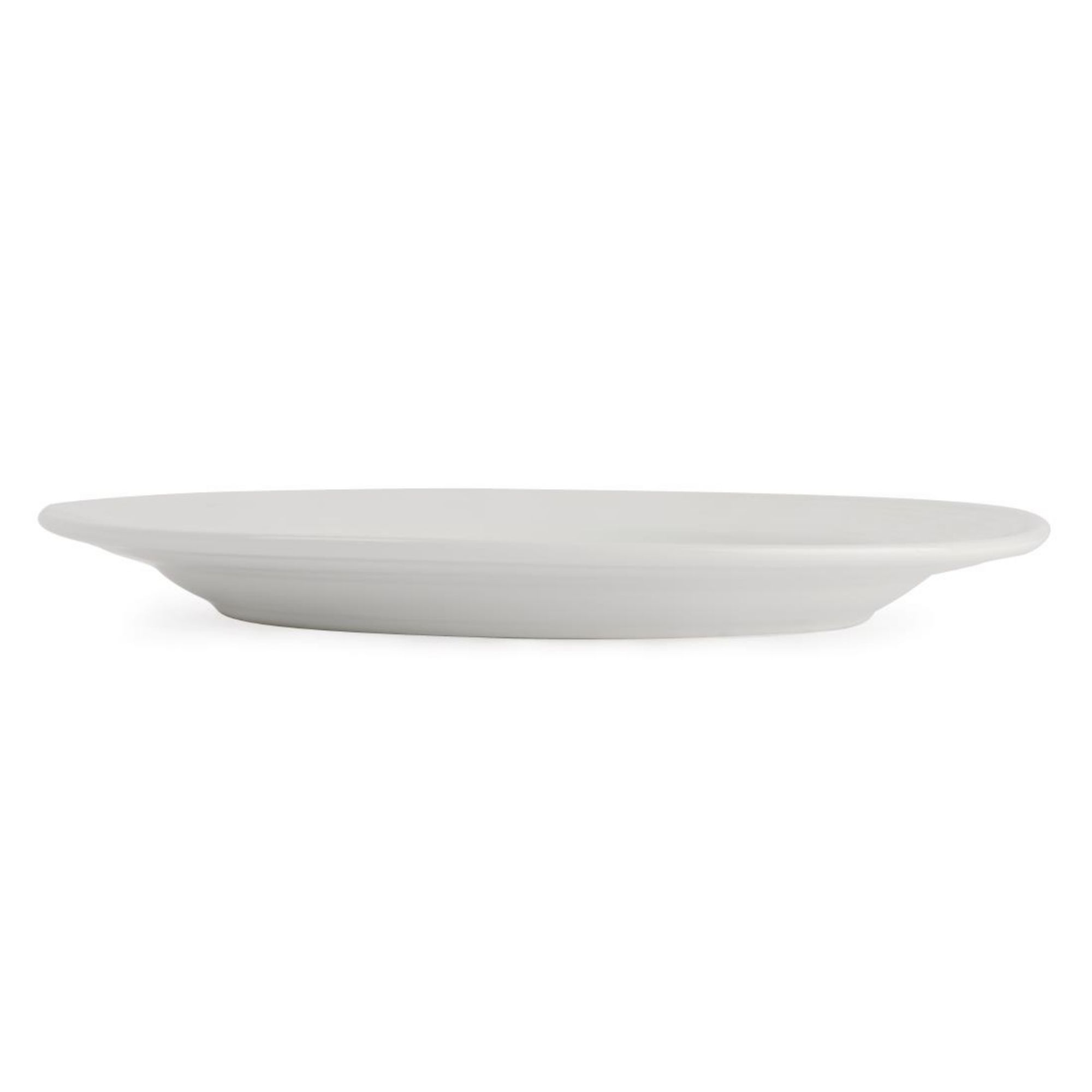 Picture of Olympia Linear Wide Rimmed Plates White 250mm (12 pack)