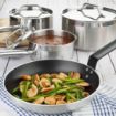 Picture of Caterboss Essentials Cook Like A Pro Stainless Steel & Aluminium 4-Piece Saucepan & Frying Pan Set