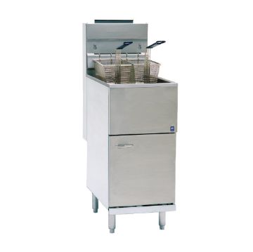 Picture of Pitco Single Tank Twin Basket Free Standing Propane Gas Fryer CE-35CS