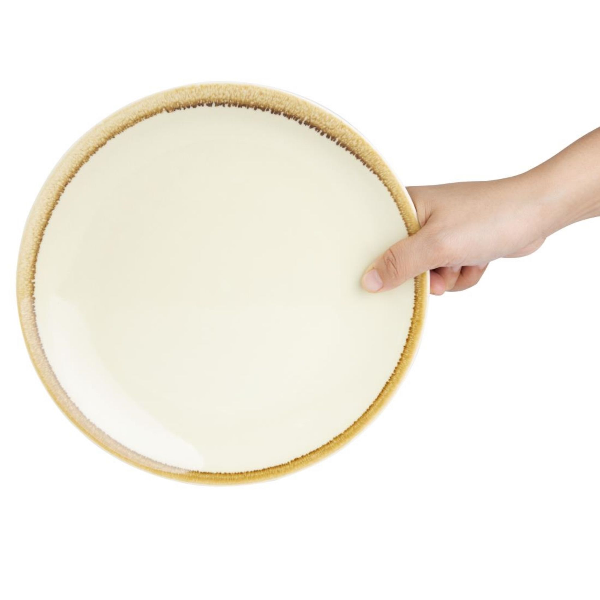 Picture of Olympia Kiln Round Coupe Plate Sandstone 230mm (6 Pack)