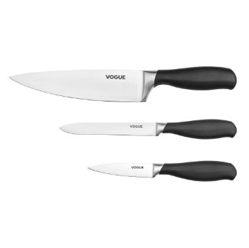 Picture of Vogue Prep Like A Pro 3-Piece Soft Grip Knife Set