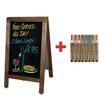 Picture of Olympia Large Pavement Board and FREE Set of Securit Pens