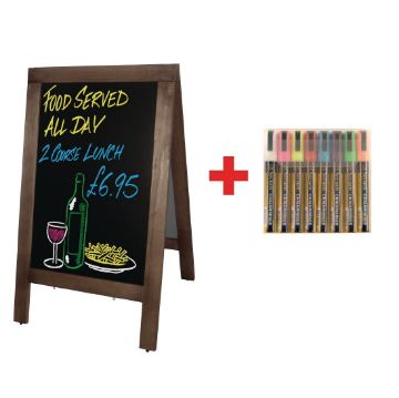 Picture of Olympia Small Pavement Board and FREE Set of Securit Pens