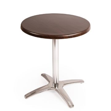 Picture of Special Offer Bolero Round Dark Brown Table Top and Base Combo