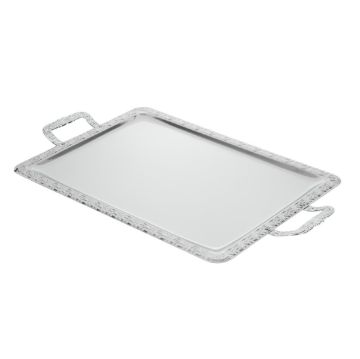 Picture of APS Stainless Steel Rectangular Handled Service Tray 600mm