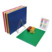 Picture of Hygiplas Thick High Density Chopping Board Set Large 600x450x24mm (6 Pack)