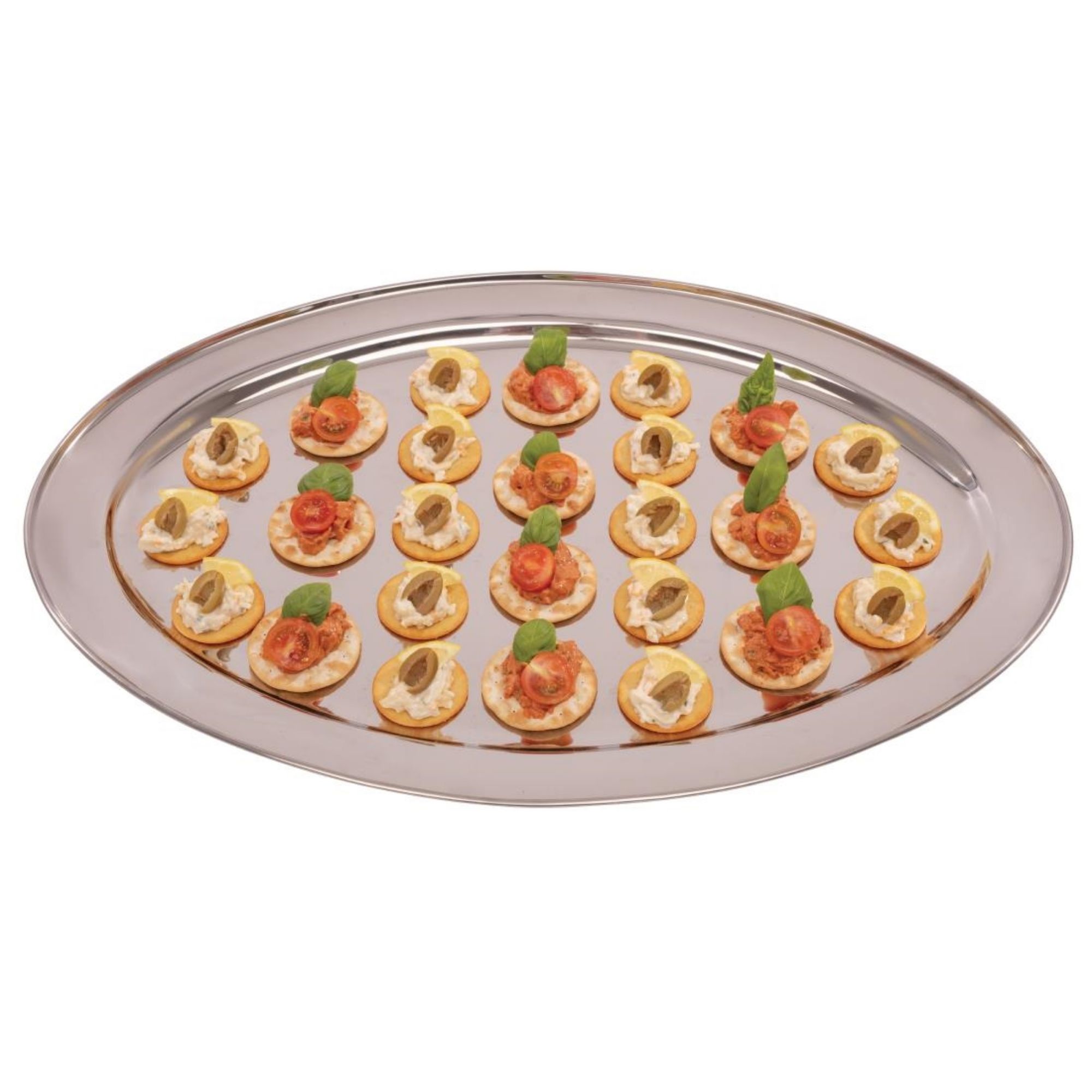 Picture of Olympia Stainless Steel Oval Serving Tray 660mm