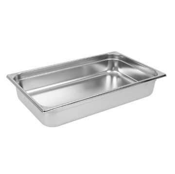 Picture of Matfer Bourgeat Stainless Steel 1/1 Gastronorm Tray 100mm