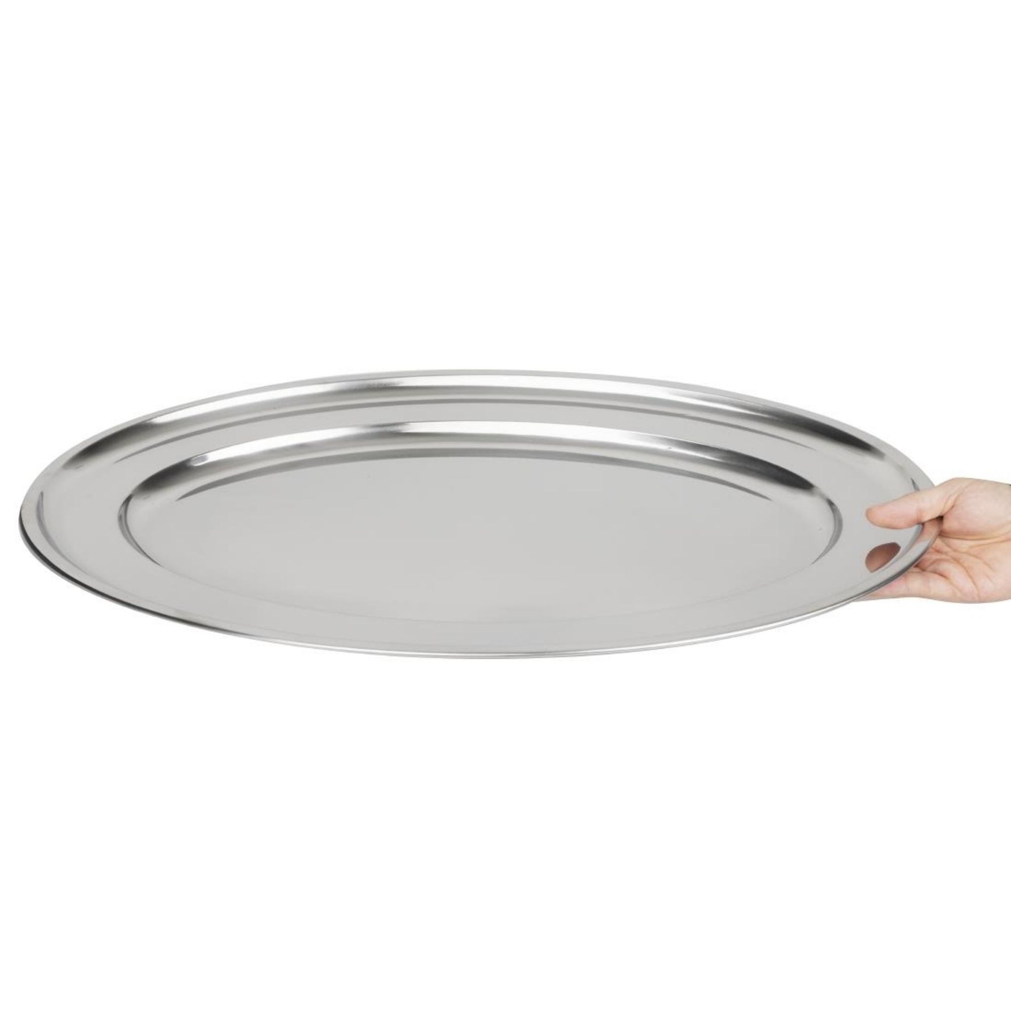 Picture of Olympia Stainless Steel Oval Serving Tray 605mm