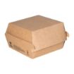 Picture of Notpla 6" Clamshell Burger Boxes - Kraft (300 Pack)
