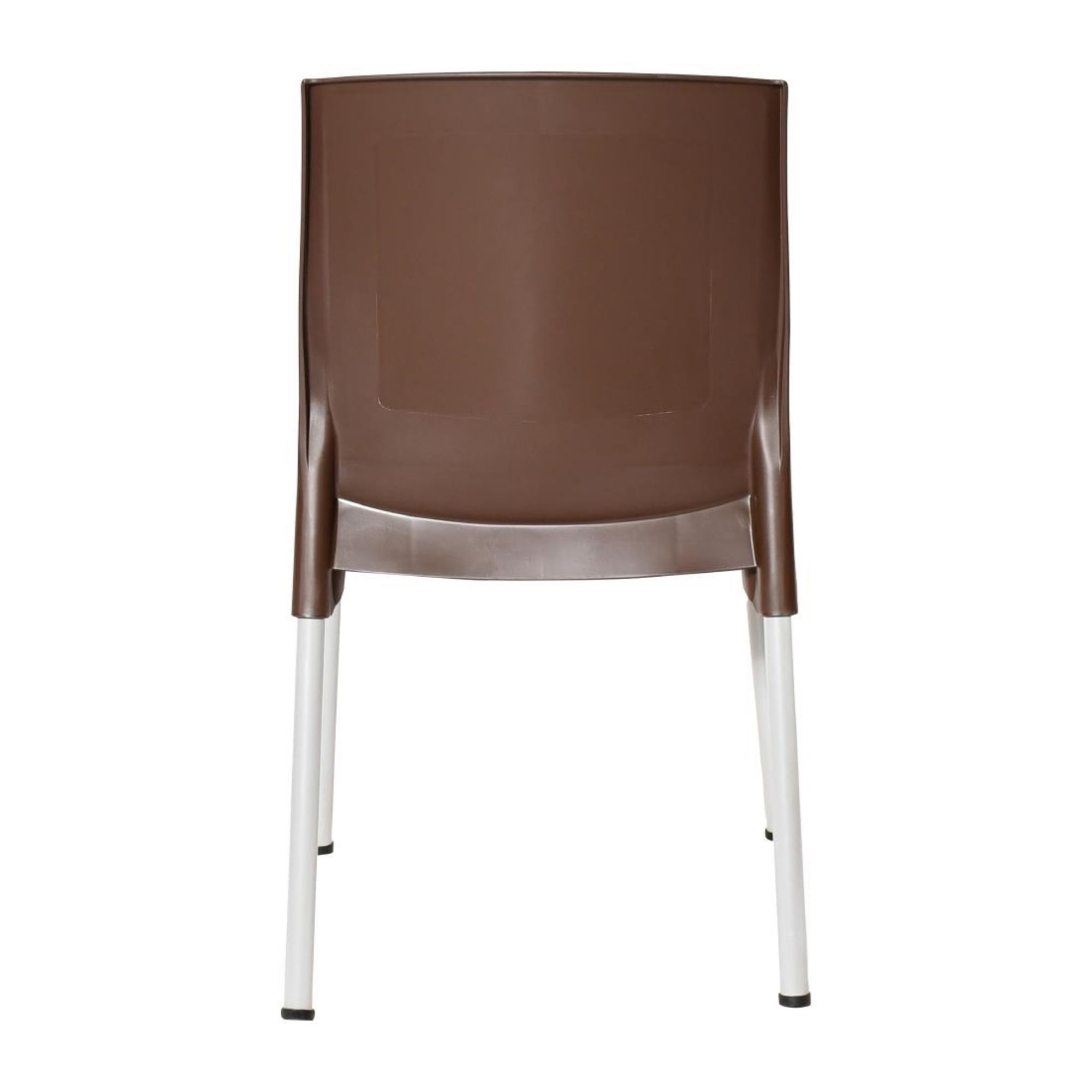 Picture of Bolero Elements Polypropylene Plain Side Chairs Dark Brown (4 Pack)