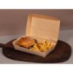 Picture of Notpla 7"x5" Clamshell Takeaway Boxes - Kraft (200 Pack)