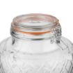 Picture of Olympia Geo Glass Clip-Top Drinks Dispenser with Wire Stand 8Ltr