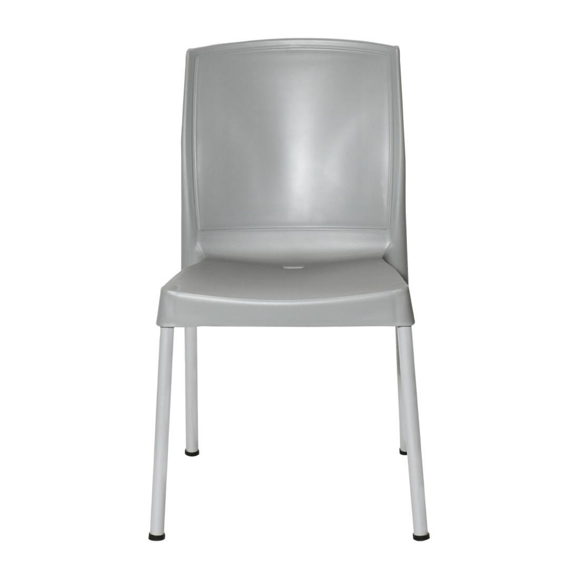 Picture of Bolero Elements Polypropylene Plain Side Chairs Grey (4 Pack)