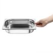 Picture of Caterboss Essentials Stainless Steel 1/2 Gastronorm Tray 65mm (Pack 3)