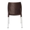 Picture of Bolero Elements Polypropylene Rattan Side Chairs Dark Brown (4 Pack)