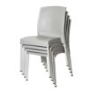 Picture of Bolero Elements Polypropylene Plain Side Chairs Grey (4 Pack)