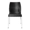 Picture of Bolero Elements Polypropylene Rattan Side Chairs Black (4 Pack)
