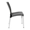 Picture of Bolero Elements Polypropylene Plain Side Chairs Black (4 Pack)