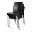 Picture of Bolero Elements Polypropylene Plain Side Chairs Black (4 Pack)