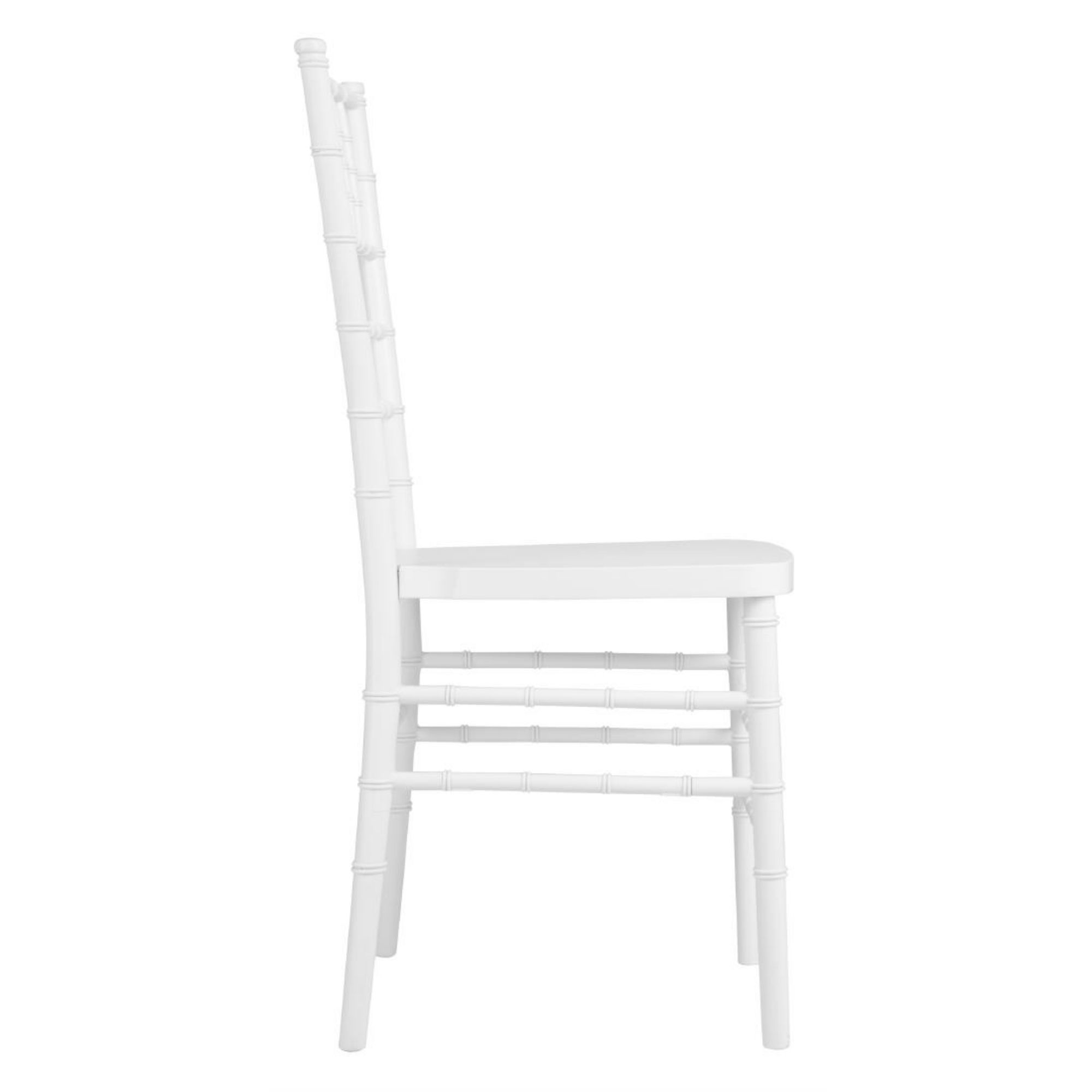 Picture of Bolero Chiavari Polypropylene Chairs White (4 Pack)