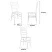 Picture of Bolero Chiavari Polypropylene Chairs White (4 Pack)