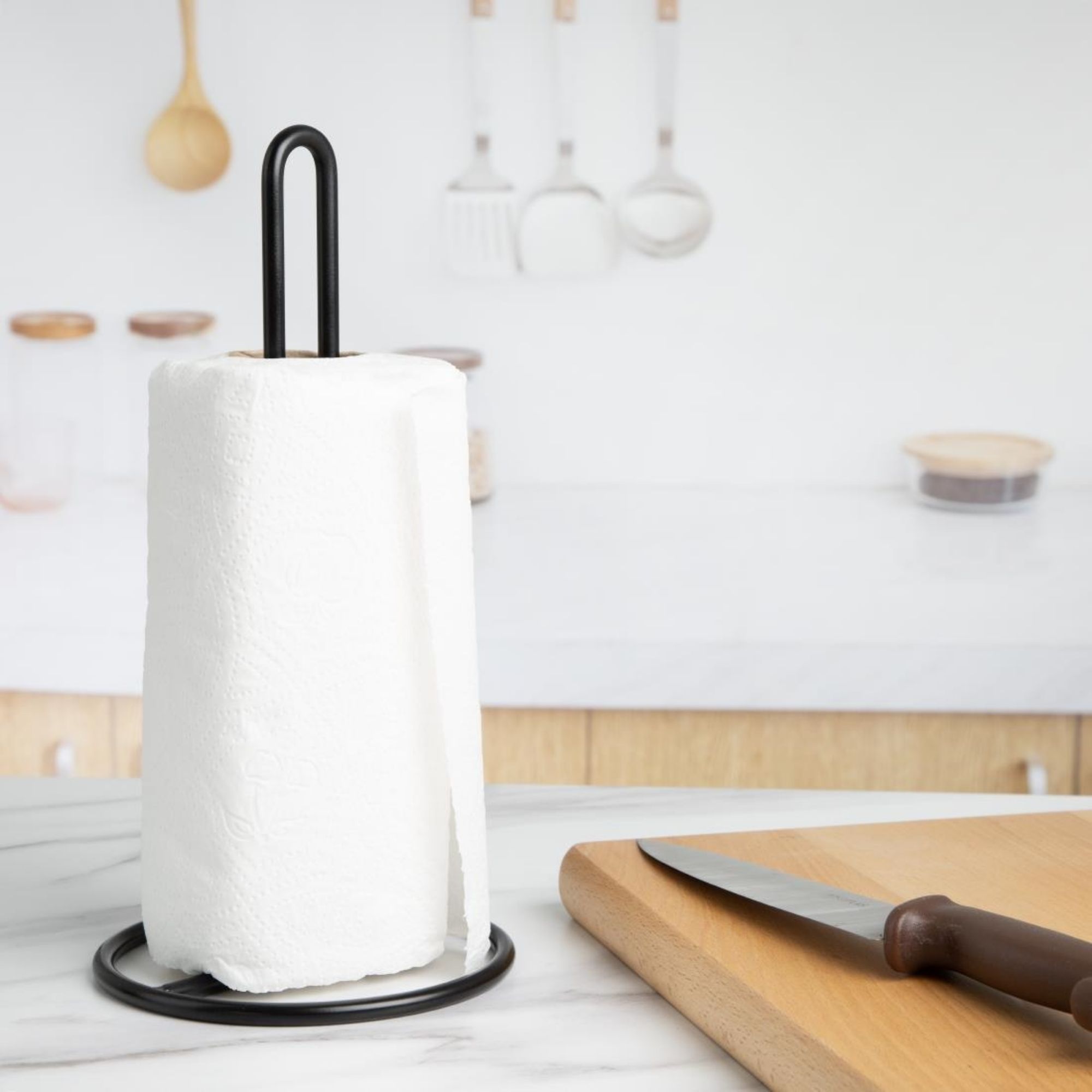 Picture of Jantex Kitchen Roll Holder Black