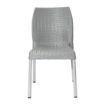 Picture of Bolero Elements Polypropylene Rattan Side Chairs Grey (4 Pack)