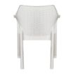 Picture of Bolero Elements Polypropylene Armchairs Snow (4 Pack)