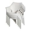 Picture of Bolero Elements Polypropylene Armchairs Snow (4 Pack)