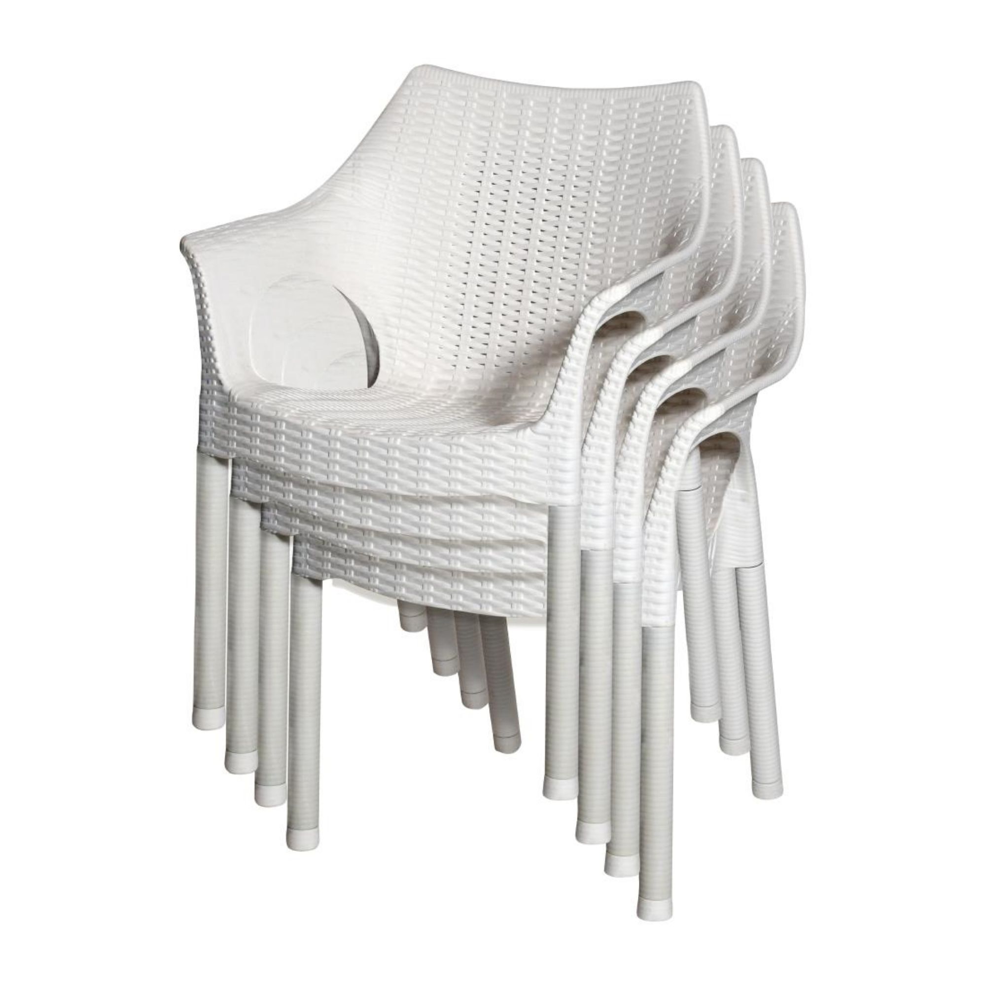 Picture of Bolero Elements Polypropylene Armchairs Snow (4 Pack)