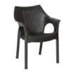 Picture of Bolero Elements Polypropylene Armchairs Black (4 Pack)