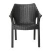 Picture of Bolero Elements Polypropylene Armchairs Black (4 Pack)