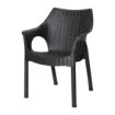 Picture of Bolero Elements Polypropylene Armchairs Black (4 Pack)