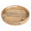 Picture of Olympia Mango Wood Round Deep Sided Tray 400mm