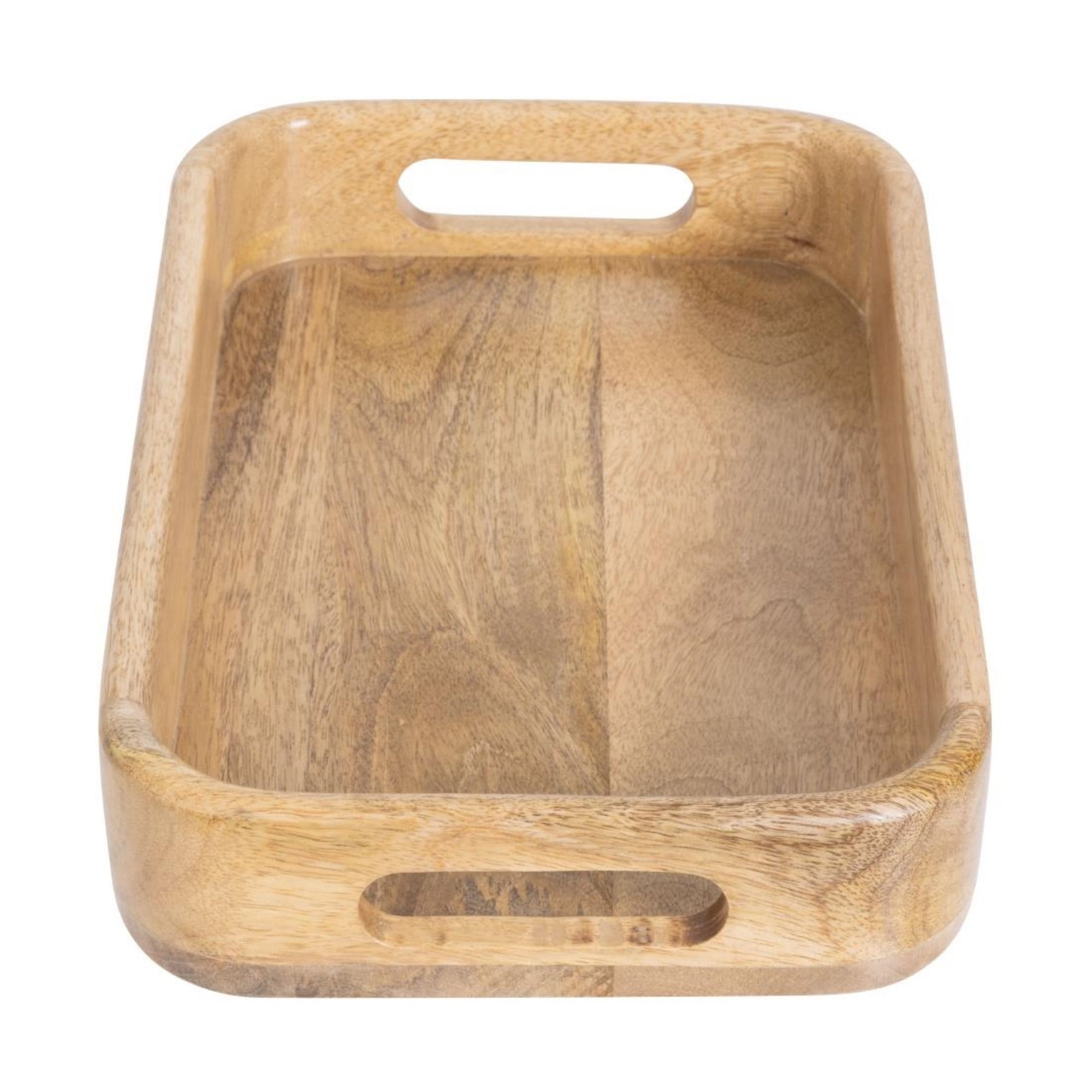 Picture of Olympia Mango Wood Rectangular Deep Sided Tray 300x190mm