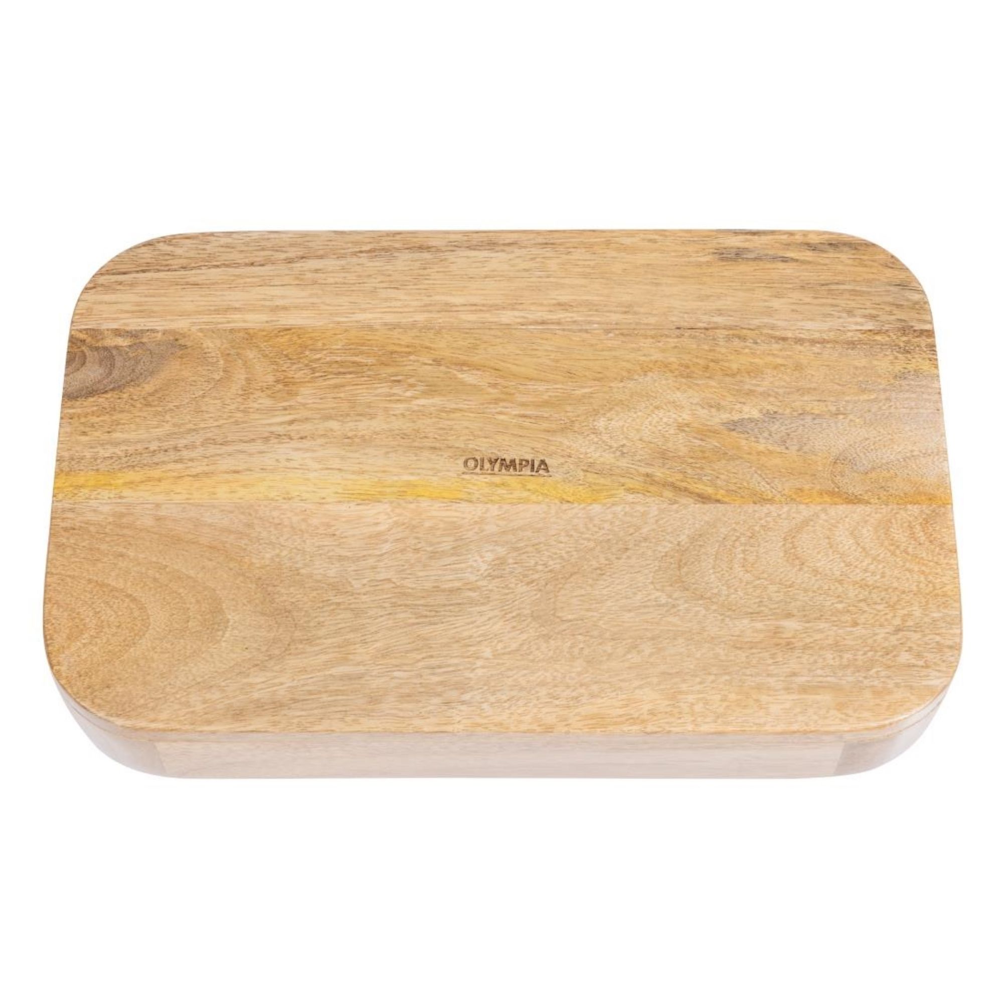 Picture of Olympia Mango Wood Rectangular Deep Sided Tray 300x190mm