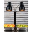 Picture of Buffalo Double Heat Lamp Carving Station Matt Black 2x250W