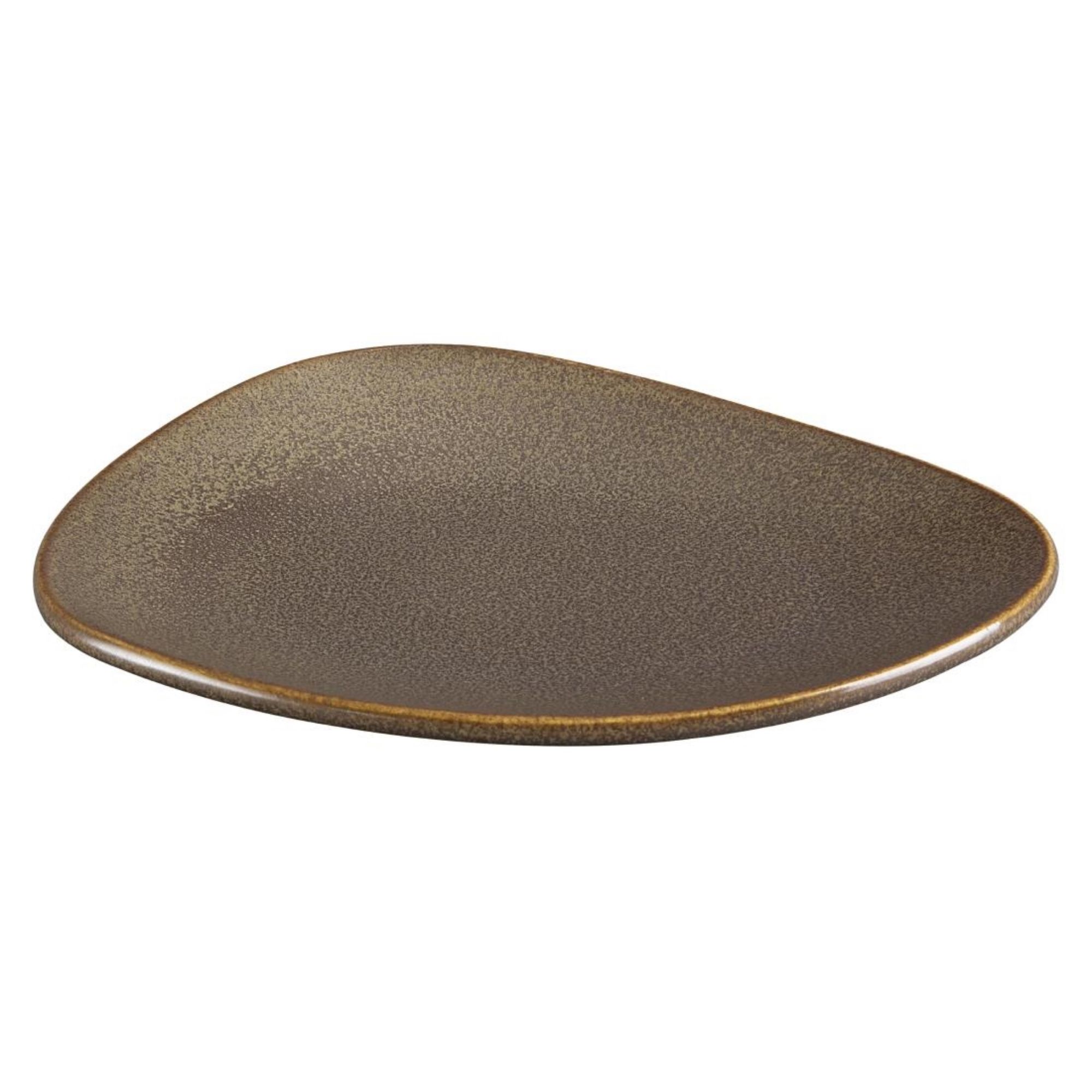 Picture of Olympia Ember Mahogany Triangle Plates 190x160mm (6 Pack)