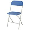 Picture of Bolero Folding Polypropylene Chairs Blue (10 Pack)